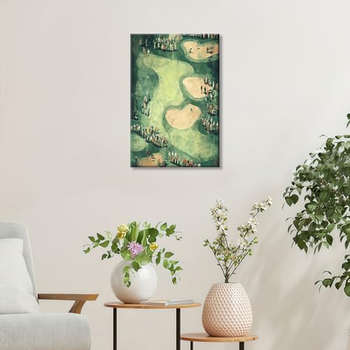 Vinatge Golf Wall Art Green Sports Posters Man Cave Room Decor Trendy Golf - Image 3
