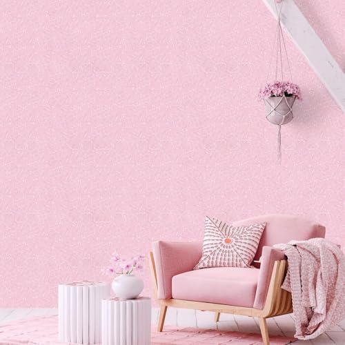 Pink Wallpaper Embossed Silk Self Adhesive Peel and Stick Contact Paper - Image 5
