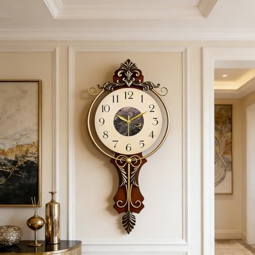 Vintage Modern Wall Clock with Silent Quartz Movement by TOHOOYO