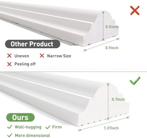 Peel and Stick Wall Molding, Pre Cut, 4 Set 16" x 24" - Image 3