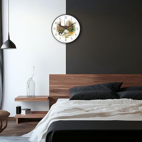 8 inch Decorative Wall Clock Battery Operated - Image 4