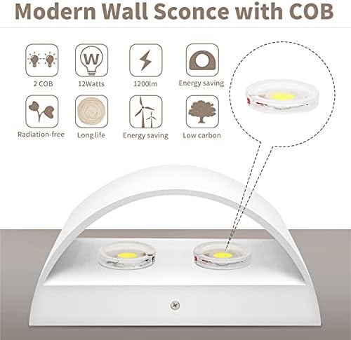 Lightess Hardwired Wall Sconce Set of 2 - Image 6