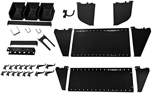 Wall Control KT-400-WRK B Slotted Tool Board Workstation Accessory Kit by Wall+Control