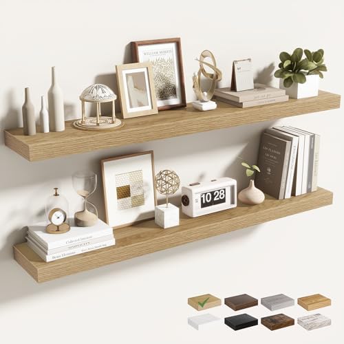 Acovy 40 Inch Floating Shelves for Wall 2 Pack, Wall Mounted Floating Shelf by Acovy