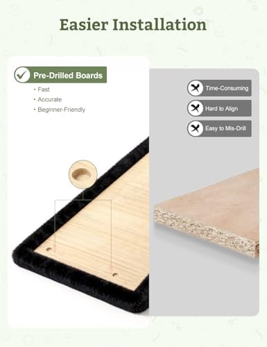 5-in-1 Cat Wall Shelves, Solid Wood Cat Wall Furniture Set - Image 3