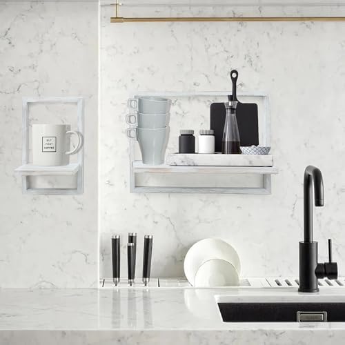 Floating Shelves for Wall, Decorative Wall Shelves, Plants Shelf Framed - Image 5
