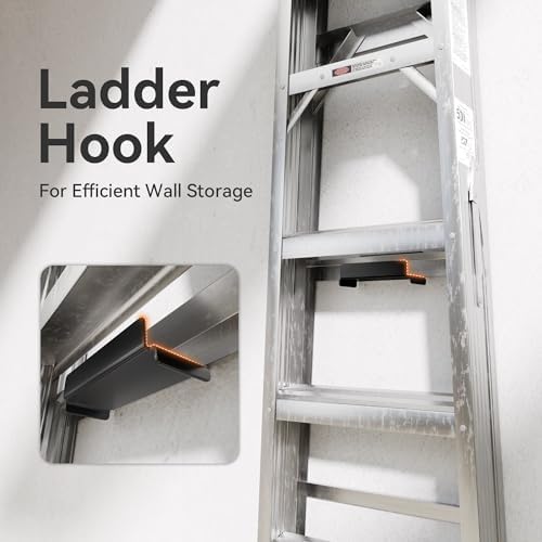 niffgaff Ladder Hooks for Garage Wall, 4 Pack Heavy Duty Wall Mount Storage - Image 2