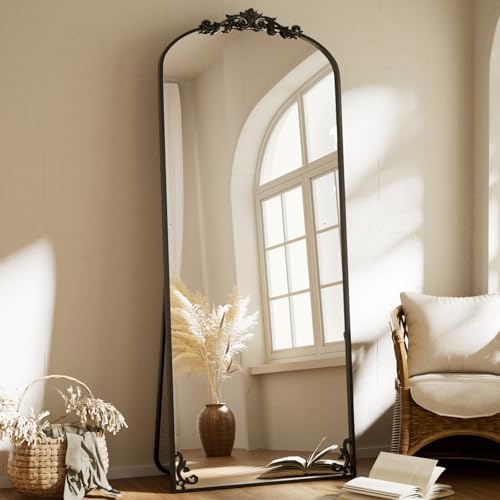 BEAUTYPEAK 65" x 24" Baroque Arch Full-Length Mirror by BEAUTYPEAK