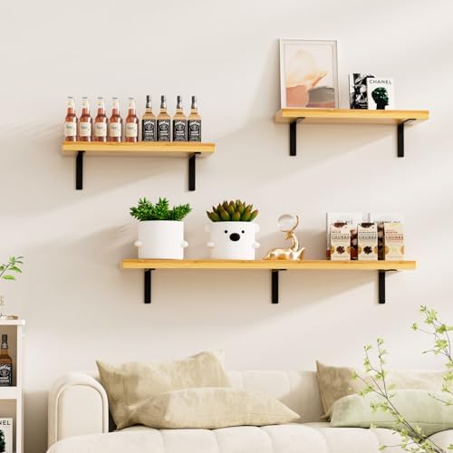 4 Pack - L 9" x H 6" x W1.5, 5mm Thick Black L Shelf Bracket, Iron Shelf - Image 7