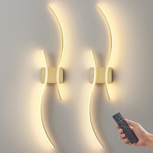 Wireless Wall Sconces Set of Two by Unknown