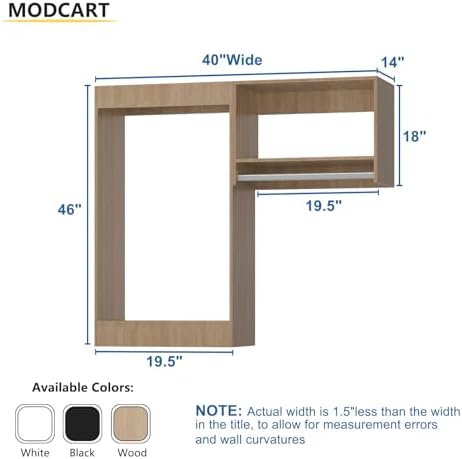 Modular Closet System, Wood Tower Closet Storage - Image 2