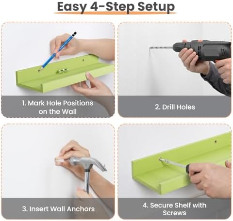 upsimples Floating Shelves for Wall Decor Storage - Image 6