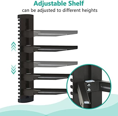 WALI 3 Tier Glass Floating TV Wall Shelf - Image 4