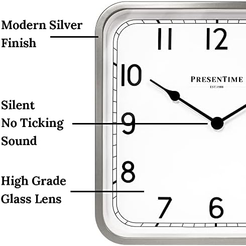 Presentime 16" Anton Vintage Square Clock - Image 3