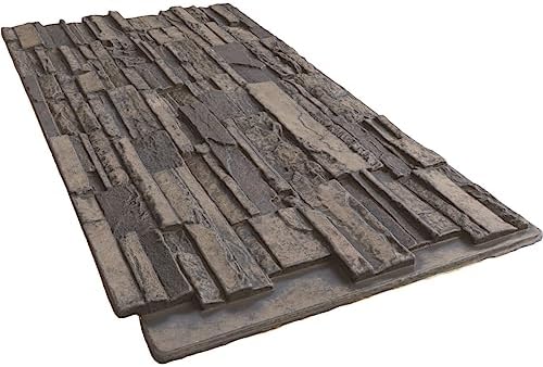 EverStone Cascade Faux Stone Panel, 48 5/8"W x 24 3/4"H x 1 1/4"D, Cascade - Image 6