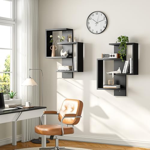 REIBII 8 Tier Floating Shelves, DIY Wall Mounted Shelves, Lack Shelf - Image 6
