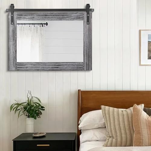 AAZZKANG Rustic Wall Mirror - Image 5