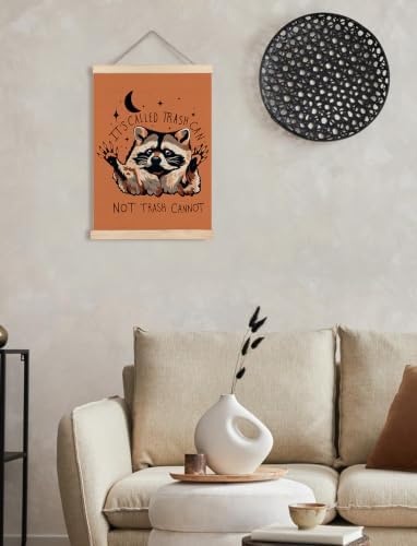 Funny Terracotta Motivational Raccoon Poster Wall Art Framed 12x16in - Image 4
