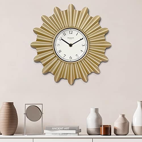 18 Inch Mid Century Modern Starburst Wall Clock - Image 3