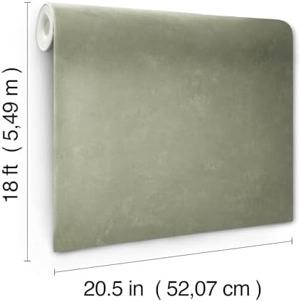 Mr. Kate RoomMates Daphne Olive Limewash Peel and Stick Wallpaper - Image 6