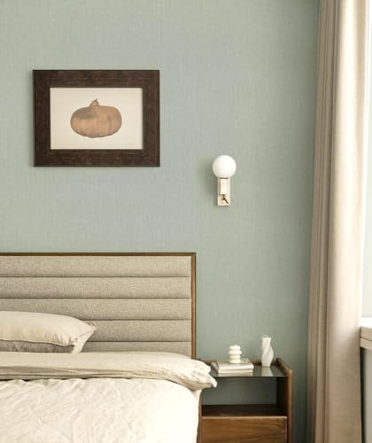 Green Grasscloth Peel and Stick Wallpaper Textured Contact Paper 15.7inch x - Image 2