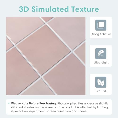 Commomy Matte 3D Peel and Stick Tile 10 Pcs 11.8"x11.8" - Image 3