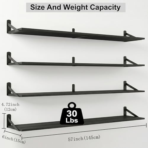 Long Wall Shelf, Large Floating Shelves - Image 3