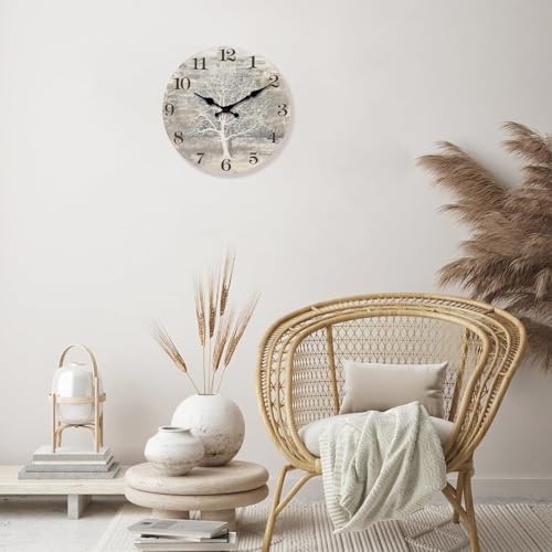 XFM 12 Inch Rustic Tree of Life Wall Clock - Image 2