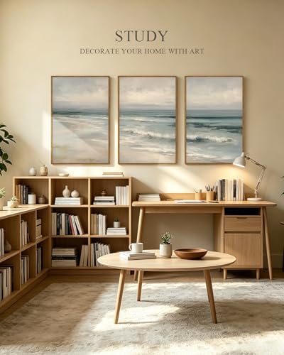 InSimSea Oversized Vintage Landscape Art, Coastal Picture - Image 5