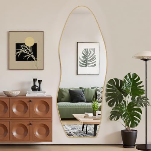 Antok Irregular Full Length Mirror, Standing Hanging Leaning Irregular Mirrors by AntokMirror