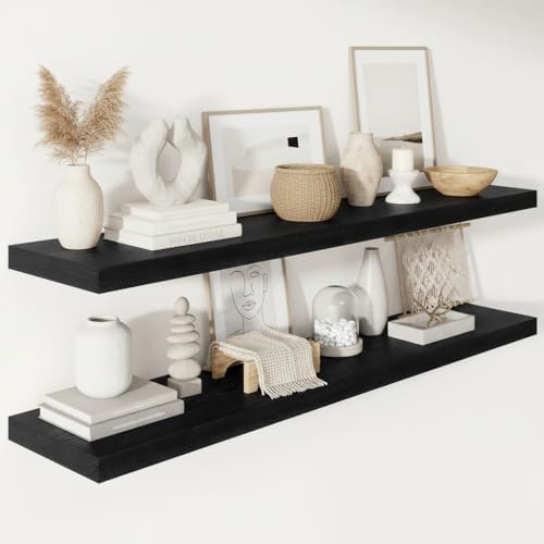 Vivelove Deep Floating Shelves 55x12” Set of 2 by VIVELOVE