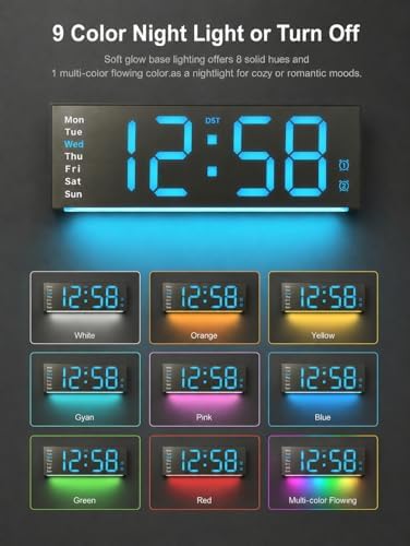 MASHI 11.5" Digital Wall Clock - Image 3
