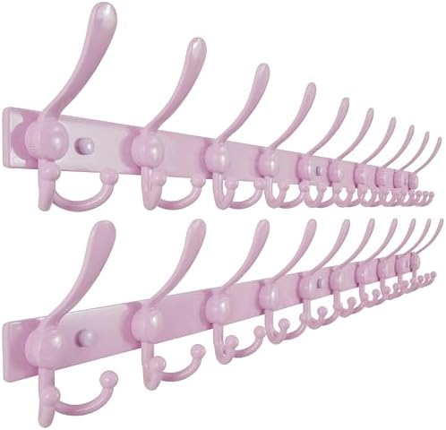 Dseap Coat Rack Wall Mount 37”, Heavy Duty 12-Gauge Base vs Flimsy 1mm by Dseap