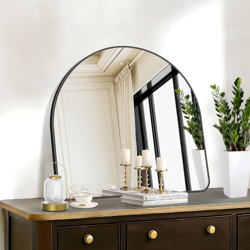 FORBATH Arched Bathroom Mirror 30x30 Inch, Bathroom Mirror Wall Mounted Modern - Image 4