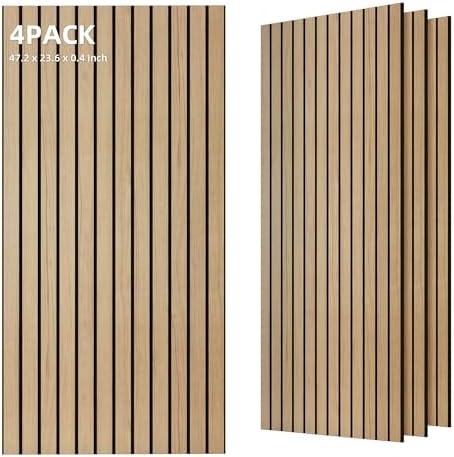 TO-TH Soundproof Panels Decorative Noise Absorbing Wall Panel 4 Pack by TO-TH