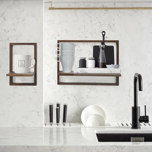 Floating Shelves for Wall, Decorative Wall Shelves, Plants Shelf Framed - Image 5