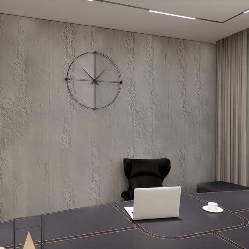 PU 3D Wall Panels Cement Texture, 4 Pieces, 47.24 × 23.62 inch - Image 5