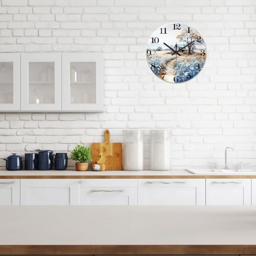 XNM 20 Inch Rustic Blue Wall Clocks - Image 4