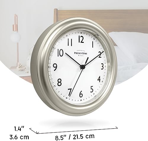 Presentime 8.5" Modern Farmhouse Essential Wall Clock - Image 7