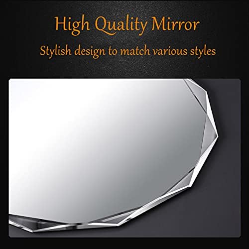 SNUGACE Single Beveled Edge Frameless Wall Mount Bathroom Vanity Mirror - Image 3