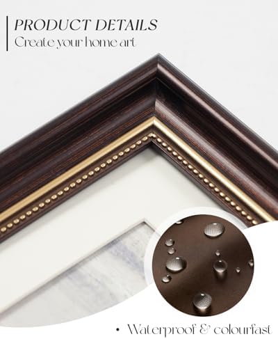 Vintage Fall Wall Art, Cute Halloween Ghost Brown Framed Canvas Picture - Image 4
