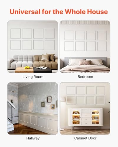 VEVOR Wall Molding 12 Pack, 20 x 20 in Wainscoting Panels Kit, Lightweight - Image 7