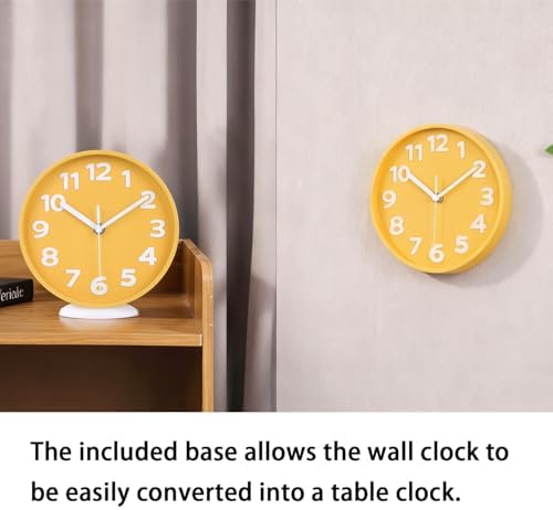 8 Inch Modern Dual‑Mode Clock, Wall Clock & Tabletop Clock - Image 2