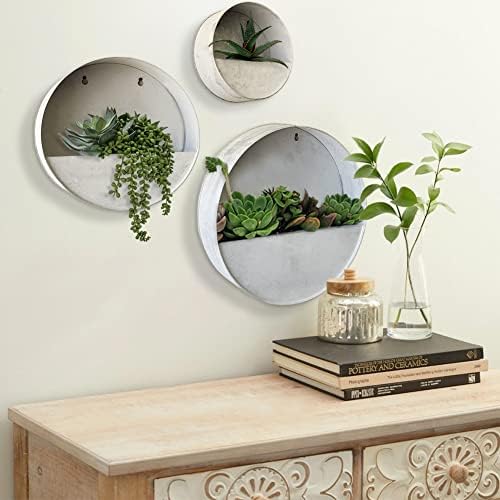 Vandue Modern Home Round Living Wall Mounted Galvanized Steel/Zinc - Image 6