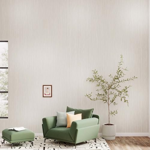 Timeet Peel and Stick Wallpaper Modern Self Adhesive Wallpaper Textured Neutral - Image 3
