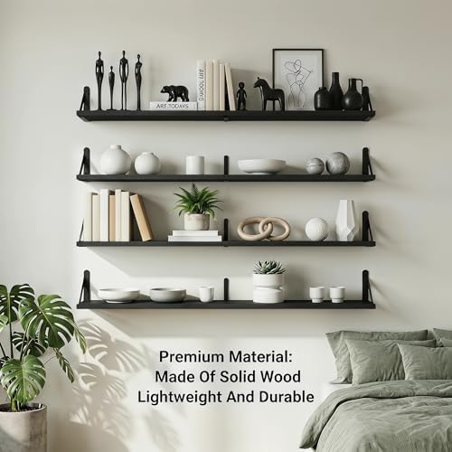 Long Wall Shelf, Large Floating Shelves - Image 5