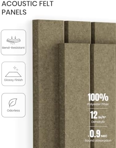 Fluxynara 48" x 36" Large Felt Bulletin Board，Olive Brown - Image 5