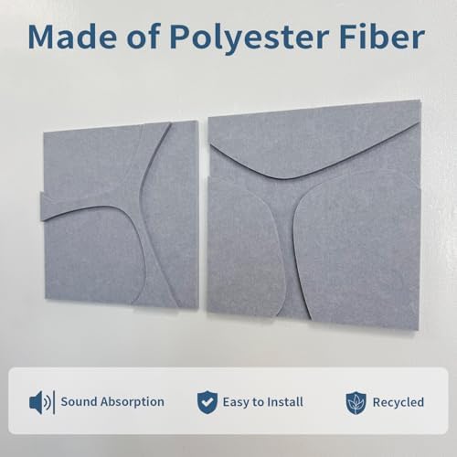 3D Decorative Felt Double-layer Acoustic Panels Fracture Pattern - Image 4