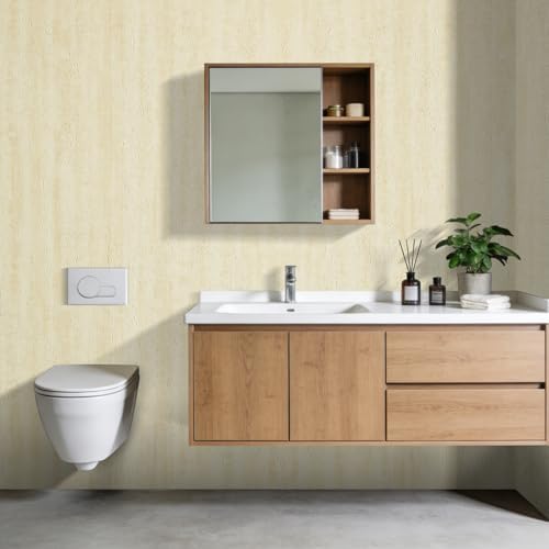 10pcs 3D Thick Beige Faux Stone Peel and Stick Wall Panels 23.6"x11.8" - Image 3