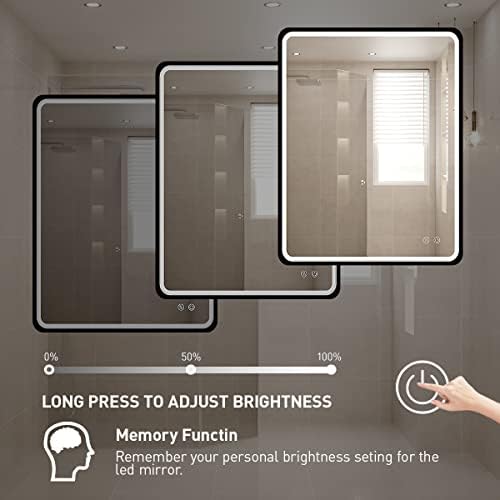 30X36 Inch LED Lighted Bathroom Mirror - Image 5